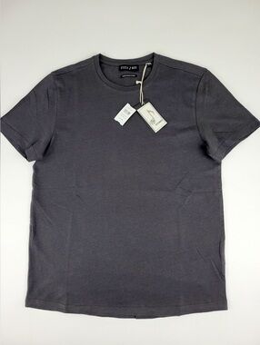 Stitch Note Men's Charcoal Short-Sleeve Crew Tee